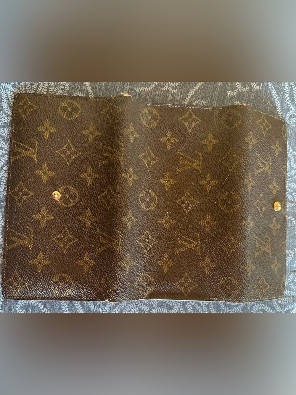 Louis Vuitton Monogram Canvas Folded Wallet in Brown and Gold-tone - Picture 2 of 6
